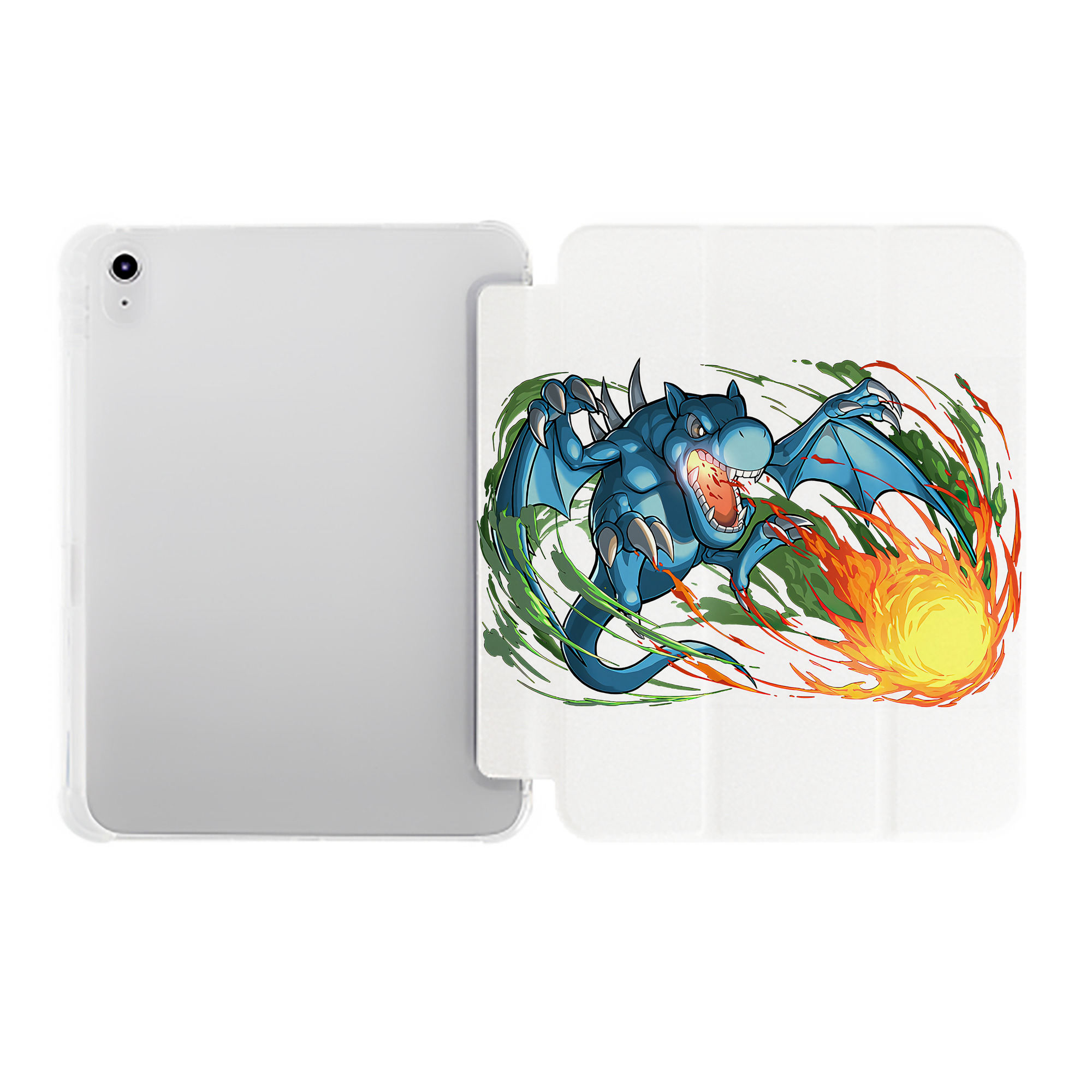 （画像用） 遊☆戯☆王 Yu-Gi-Oh! IPad ケース ペン収納付き 三つ折りスタンド PUレザー×シリコン 対応機種9.5/10.5/10.9インチ
